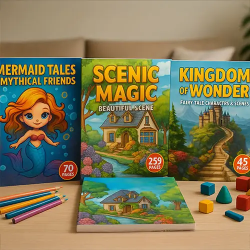 500 Fantasy Coloring Page Prompts